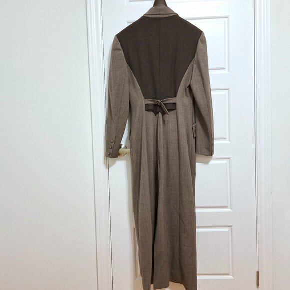 Made in France Vintage Ivoire De Laurence long brown trench coat size 38 - Picture 5 of 16